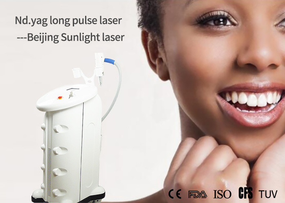 China Long Pulsed 1064nm Nd Yag Laser Hair Removal Machine For Dark Skin Vertical Style supplier