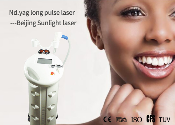 China Professional Permanent Nd Yag Laser Hair Removal Machine Adjustable Long Pulse Width supplier