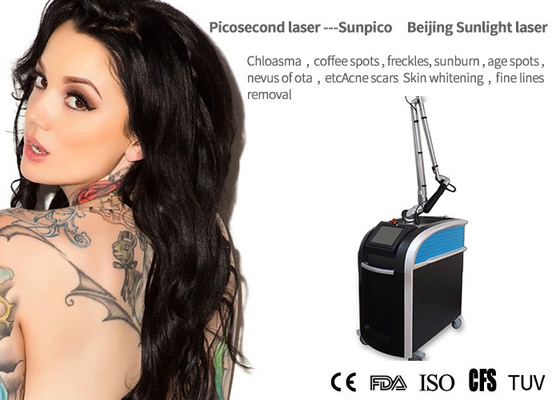 China Painless Picosecond Laser Tattoo Removal Machine 755m Two Years Warranty supplier