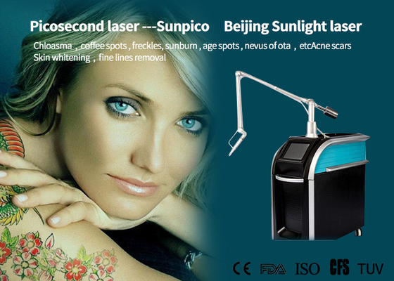 China 1064nm Laser Tattoo Removal Device , Picosure Fractional Tattoo Eraser Machine supplier