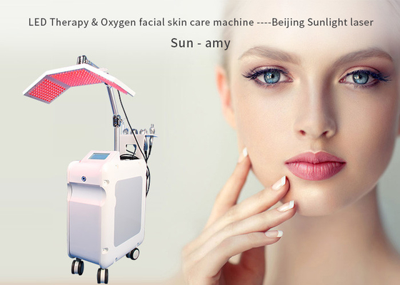 China Skin Care Oxygen Facial Treatment Machine , Oxygen Peeling Led Light Therapy Machine supplier