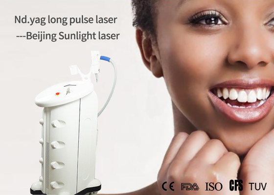 Long Pulsed 1064nm Nd Yag Laser Hair Removal Machine For Dark Skin Vertical Style supplier