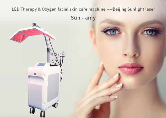 Acne Treatment Oxygen Facial Machine Hydra Dermabrasion 5MHz RF Power supplier